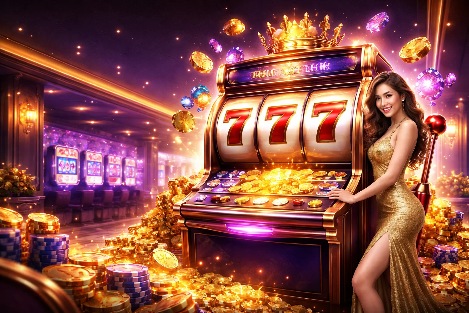 Hình ảnh hùng vĩ về thế giới trò chơi slot 36win